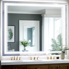 40”x 32” LED Bathroom Mirror, Wall Vanity Mirror, 3 Colors Touch , Anti-Fog Bathroom Mirror price