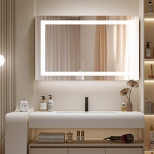 28inch-48inch Anti-fog LED Mirror Bathroom,Rectangle Smart Memory Vanity Mirror Bathroom Mirror price