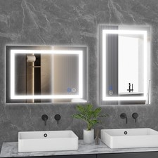 LED Light Bathroom Wall Vanity Mirror with Anti-Fog Dimmable Rectangle Mirrors Bathroom Mirror price