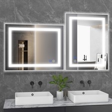 LED Lighted Bathroom Mirror, Anti-Fog,Dimmable,Wall Mounted Rectangle Mirror Bathroom Mirror price