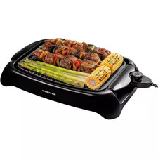 OVENTE Portable Electric Indoor Grill with Non-Stick Grilling Plate Black 1000-W Electric Grill-Barbecues price
