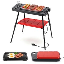 1500W Electric Grill, 2-in-1 Indoor Outdoor BBQ Grill with Detachable Stand Electric Grill-Barbecues price