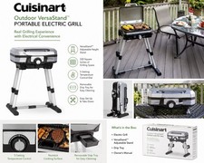 NEW Cuisinart CEG-980 Outdoor Electric Grill with VersaStand Portable BBQ NIB Electric Grill-Barbecues price