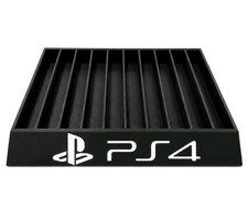 PlayStation 4 PS4 Game Case Display Stand Fits 10 games 3d Print video game PlayStation 4 PS4 Games price