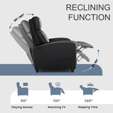 Recliner Chair PU Leather Recliner Sofa No Massage Living Room & Lounge Set price