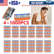 4~1000PCS Shaving Razor Blades Refills Compatible for GiIIette Fusion 5 Proglide Shavers price
