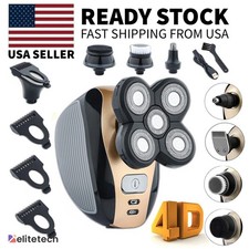 5-in-1 4D Rotary Electric Shaver Rechargeable Bald Head Shaver Beard Trimmer NEW Shavers price