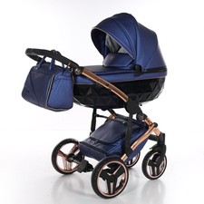 Junama Diamond Blue Carriage Stroller Gold Frame Folding Bassinet Accessories Baby Stroller-Pram Accessory price