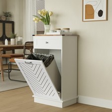 Kitchen Trash Can Tilt Out Free Standing with Drawer Trash Bin Storage Cabinet Office Trash Bin price