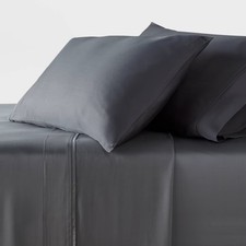 Threshold 320TC Satin 4-Piece Sheet Set Cooling Soft TENCEL Lyocell Bedroom Textiles & Dowry Set price