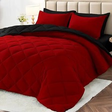 7 Pcs Queen Comforter Set, Reversible Bed in a Bag , All Season Bedding Set Bedroom Textiles & Dowry Set price