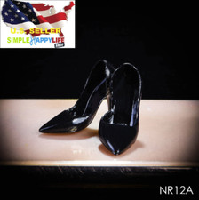 1/6 scale shoes for 12" Female Figure black high heeled shoes PHICEN ❶USA❶ High-Heeled Shoes price