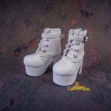 1/4MSD 1/3SD BJD Doll Shoes High Heeled Short Boots Round-toe Buckle 3 Colors High-Heeled Shoes price