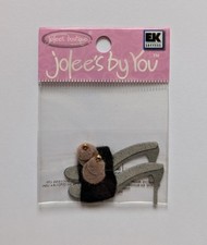 RARE Brown High Heeled Shoes Jolee's By You MINI Scrapbooking Embellishments High-Heeled Shoes price