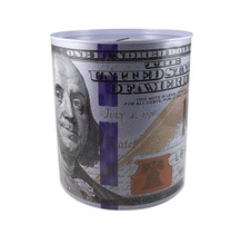Tin Money Piggy Bank Savings 6" Franklin Coin Jar Box Saver Great For Kids! Piggy Bank price