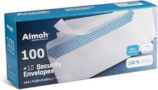 Security Tinted Self-Seal Letter Envelopes-No Window, White-24 LB Envelope price