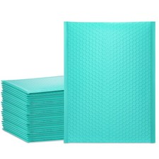 Bubble Mailers 10.5x16 Inch Teal 25 Pack Poly Padded Envelopes Large #5 Maili... Envelope price