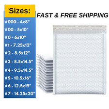 All Sizes 1-500 Poly Bubble Mailers Padded Envelopes Shipping Mailing Bags Envelope price