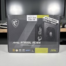 MSI MAG A750GL PCIE 5 750W ATX 3.1 Full Modular 80+ Gold Gaming Power Supply NEW Power Supply price