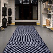 Runner Rug Hallway Non Slip Rubber Back Custom Size as Carpet Doormat Checkered Runner price
