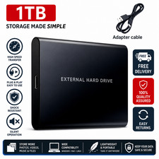 4TB External Hard Drive Quiet Operation Mobile Storage Type-C FREE DELIVERY US Portable Hard Drives price