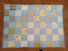 38" X 54" Homemade Machine-pieced Hand-knotted Crib Comforter  (Baby Quilt) #19* Baby Quilt price