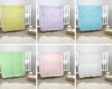 Newborn Baby Quilt Floral Embroidered Handmade Toddler Swaddle Cotton Blanket Baby Quilt price