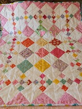 Handmade Quilted Pink Baby Girl Quilt Baby Quilt price