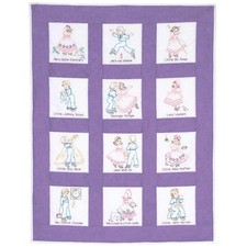 Nursery Rhymes Quilt Blocks Baby Girl Nursery Cotton Soft Baby Blanket Baby Quilt price