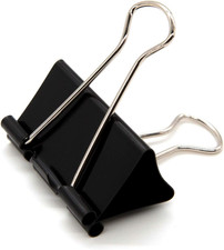 Large Binder Clips 1.6-Inch (24 Pack), Big Paper Clamps Clips for Office Supplie Paper Clips price