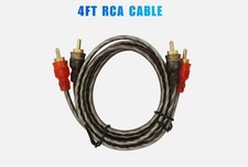 2 RCA Male to 2 RCA Male Audio Cable Twisted Pair Wire Cord Stereo Audio 4ft RCA Cable price