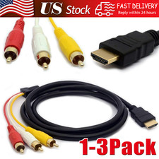 1080P HDMI Male To 3 RCA Video Audio AV Component Converter Adapter Cable HDTV RCA Cable price
