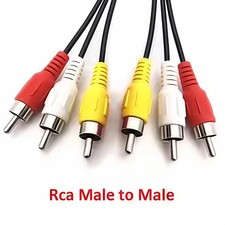 3 RCA to 3 RCA Male to Male Composite AV Cable for TV DVD Home Theater- 1m RCA Cable price