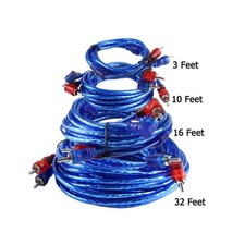 Short Long 2 RCA Cable HDTV Stereo Audio Male to Male Wire Cord Subwoofer Lot US RCA Cable price