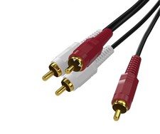 2 RCA Male to 2 RCA Male Cable Wire Gold Plated Cord Stereo Audio 4.4Ft RCA Cable price
