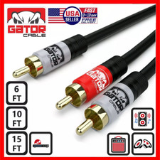 2 RCA to 1 RCA Male Subwoofer Audio Splitter Y Cable Stereo Bass Bi-Direction RCA Cable price
