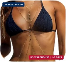 Body Chain For Women Gold Body Jewelry Beach Summer Accessories Bikini Bra Chain Body Chain price