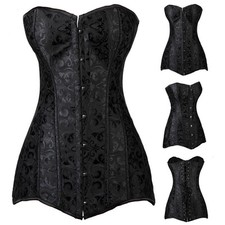 14 Steel Boned Overbust Corset Long Torso Corset Bustier Waist Trainer Shaper LO Women's Corset price