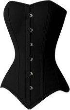 Heavy Duty Double Steel Boned Waist Training Long Line Cotton Over Bust Corset Women's Corset price
