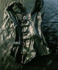Black Gothic Lace-Up Overbust Corset Women's Corset price