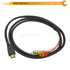 HDMI To 3 RCA S-Video AV Audio Component Cable Adapter 1080P Fit HDTV DVD Video Cable price