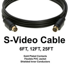 S Video Cable 4 PIN Monitor S-Video SVHS Male VCR Camcorder 6FT 12FT 25FT lot Video Cable price