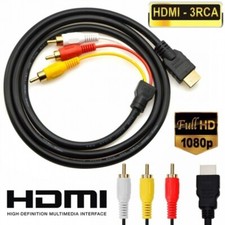 1080P HDMI Male To 3 RCA Video Audio AV Component Converter Adapter Cable HDTV Video Cable price