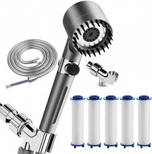 New 5 Filters High Pressure Shower Head With 3 Spray Modes Handheld Shower Head Shower Set price