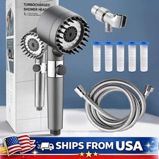 New High Pressure Shower Head Handheld Shower Head With 5 Filters 1.5m Hose USA Shower Set price