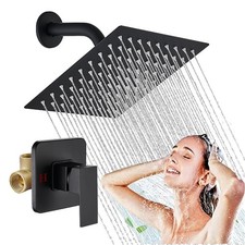 Wall Mounted Shower Faucet Set Rainfall Shower Head Combo with Mixer Valve kit Shower Set price