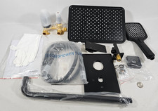 Matte Black Shower Faucet Set 12" Rainfall Shower Head with Handheld Sprayer Shower Set price