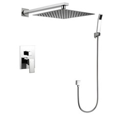Eisen Home S9183 Rainfall Handheld Shower Head Combo Polished Chrome New Shower Set price