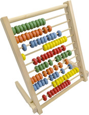 Wooden Counting Number Frame, 10 Rows Abacus for Learning Math (8-Inch) Abacus price