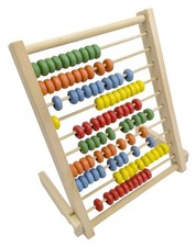 Wooden Counting Frame Abacus for Kids Math Learning - 10 Rows, 8-Inch Abacus price